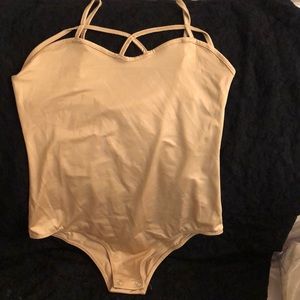 Tee stripe body suit